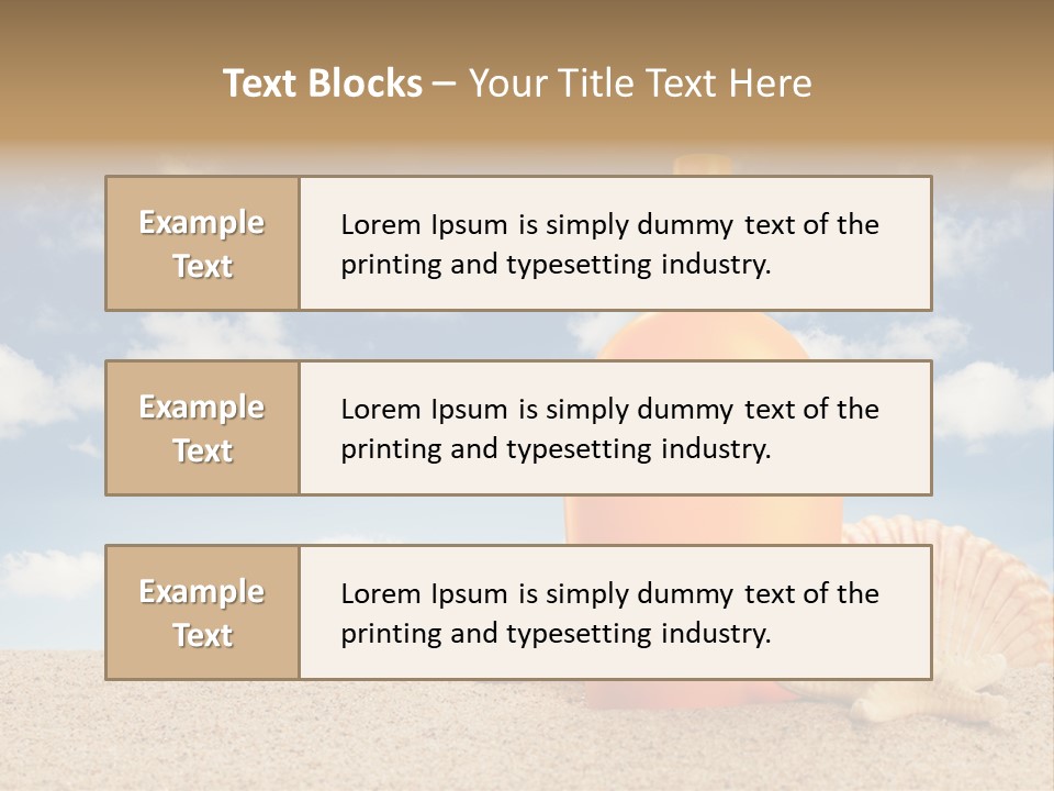 Sunscreen Cream Summer PowerPoint Template