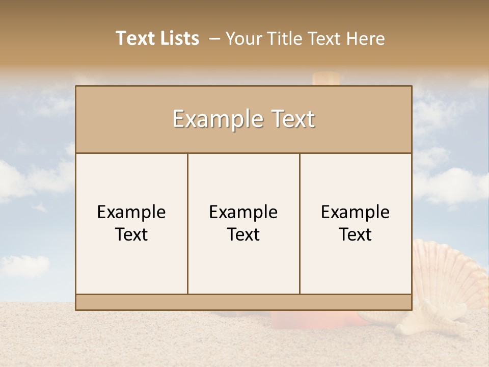 Sunscreen Cream Summer PowerPoint Template