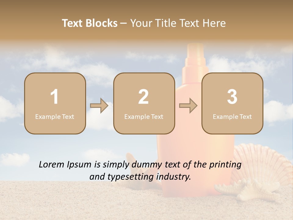 Sunscreen Cream Summer PowerPoint Template
