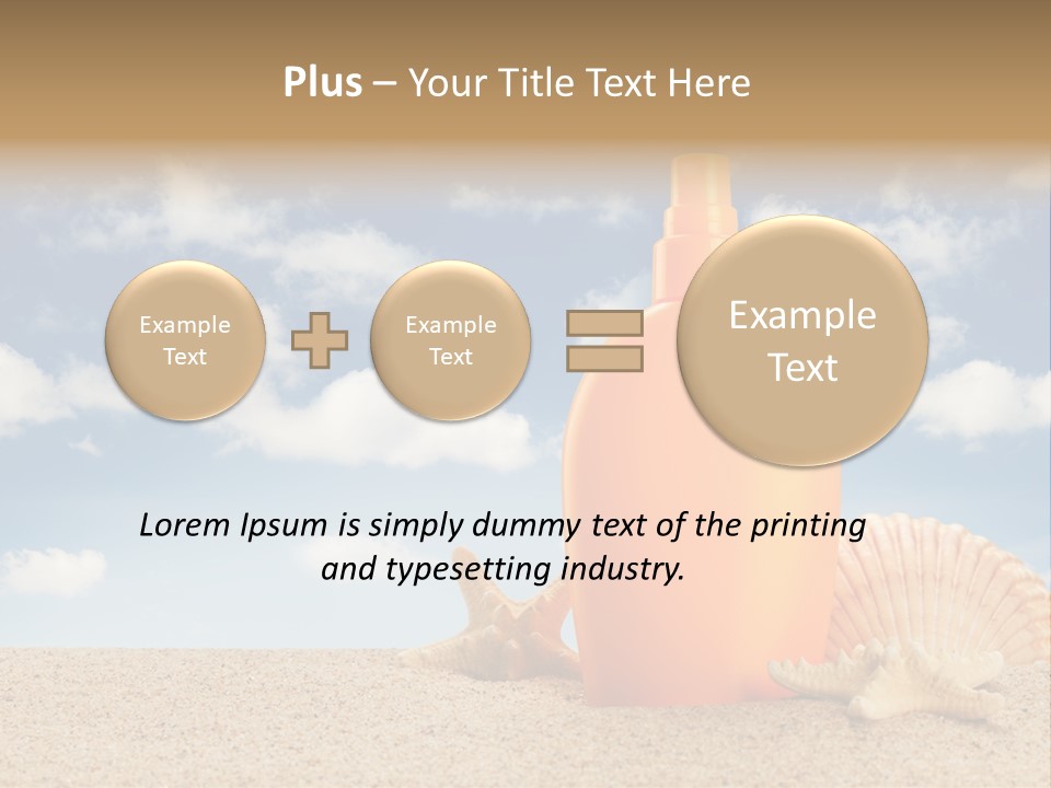 Sunscreen Cream Summer PowerPoint Template