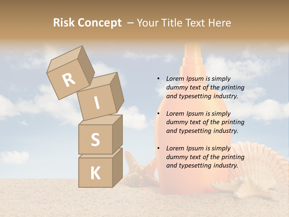 Sunscreen Cream Summer PowerPoint Template