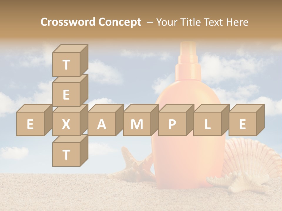 Sunscreen Cream Summer PowerPoint Template