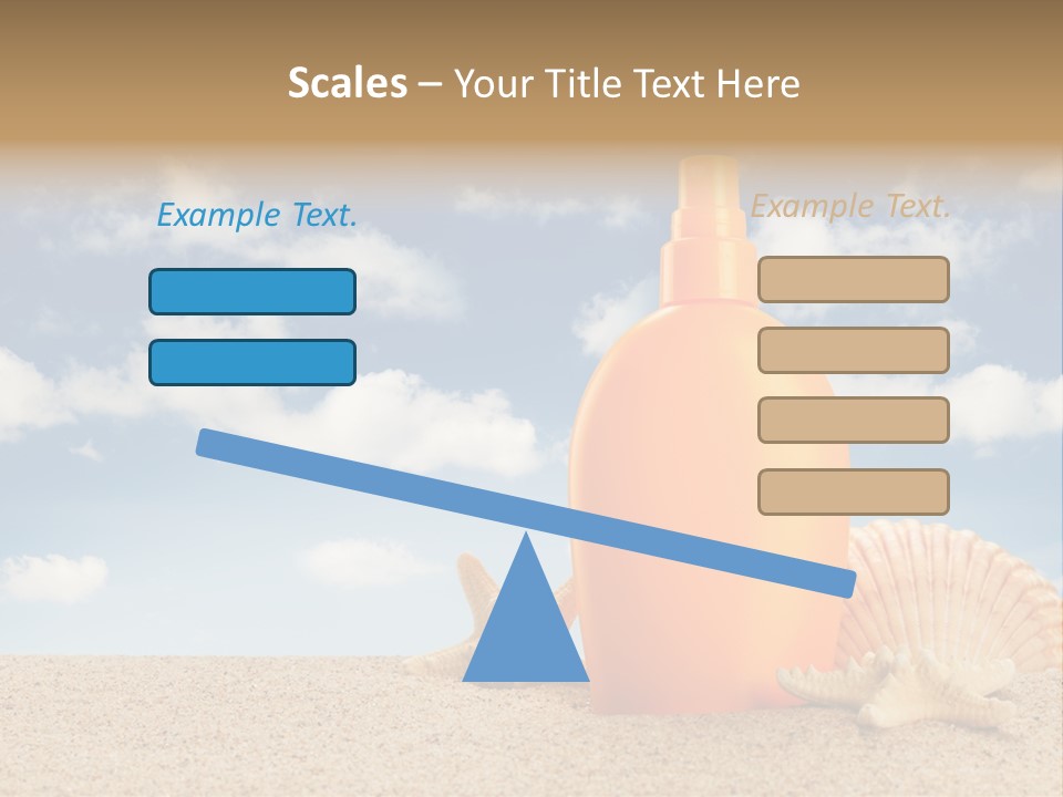 Sunscreen Cream Summer PowerPoint Template