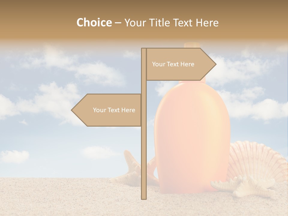 Sunscreen Cream Summer PowerPoint Template