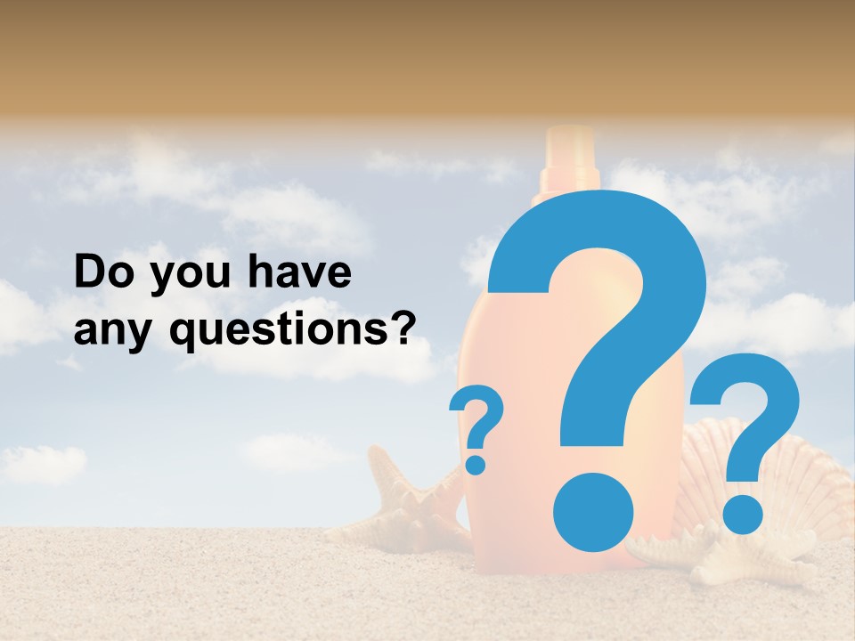 Sunscreen Cream Summer PowerPoint Template