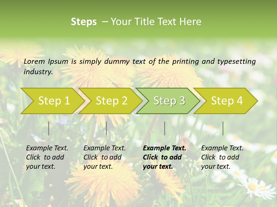 Yellow Spring Day PowerPoint Template