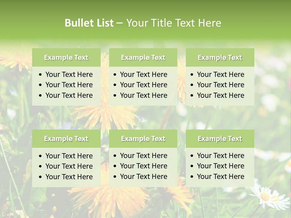 Yellow Spring Day PowerPoint Template