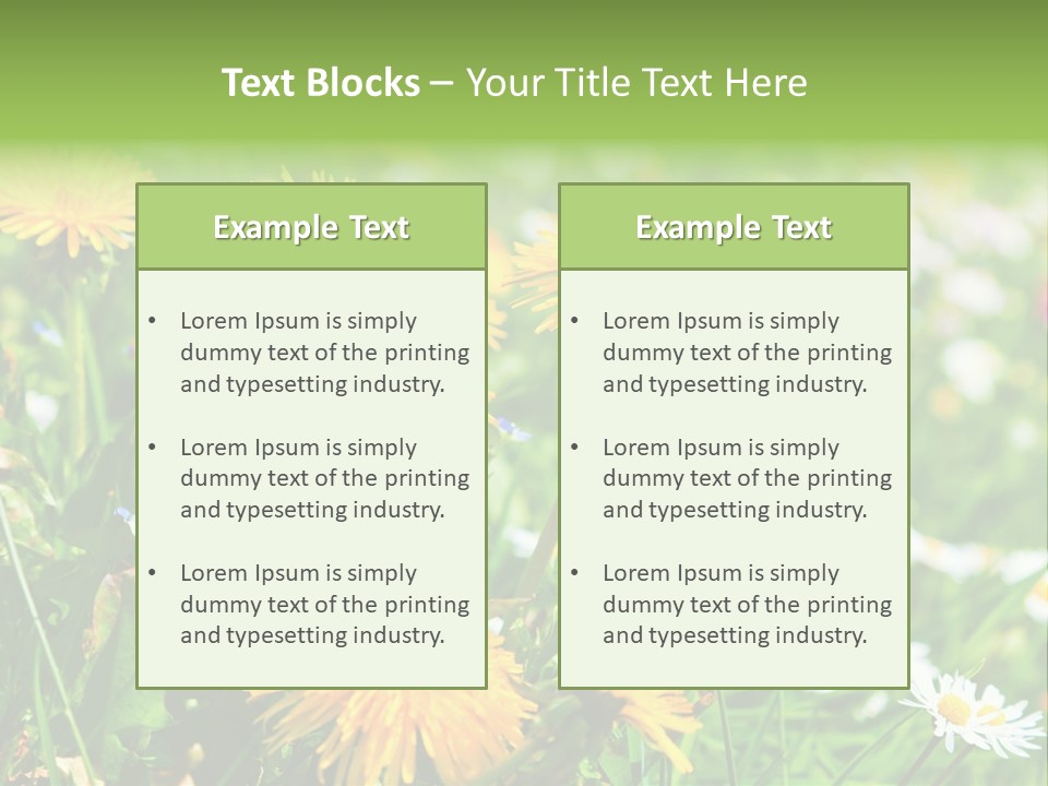 Yellow Spring Day PowerPoint Template