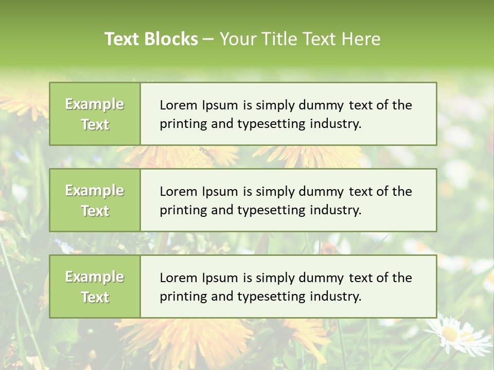 Yellow Spring Day PowerPoint Template