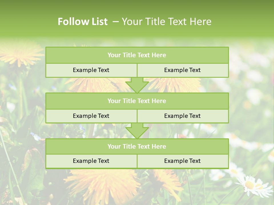 Yellow Spring Day PowerPoint Template