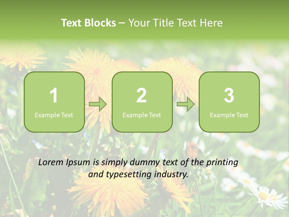 Yellow Spring Day PowerPoint Template
