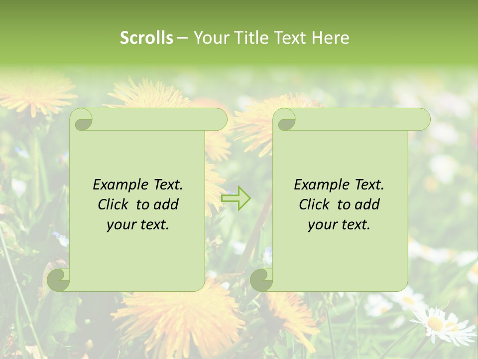 Yellow Spring Day PowerPoint Template