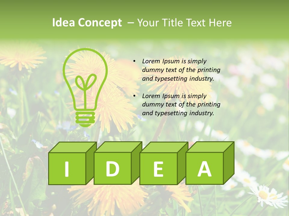 Yellow Spring Day PowerPoint Template