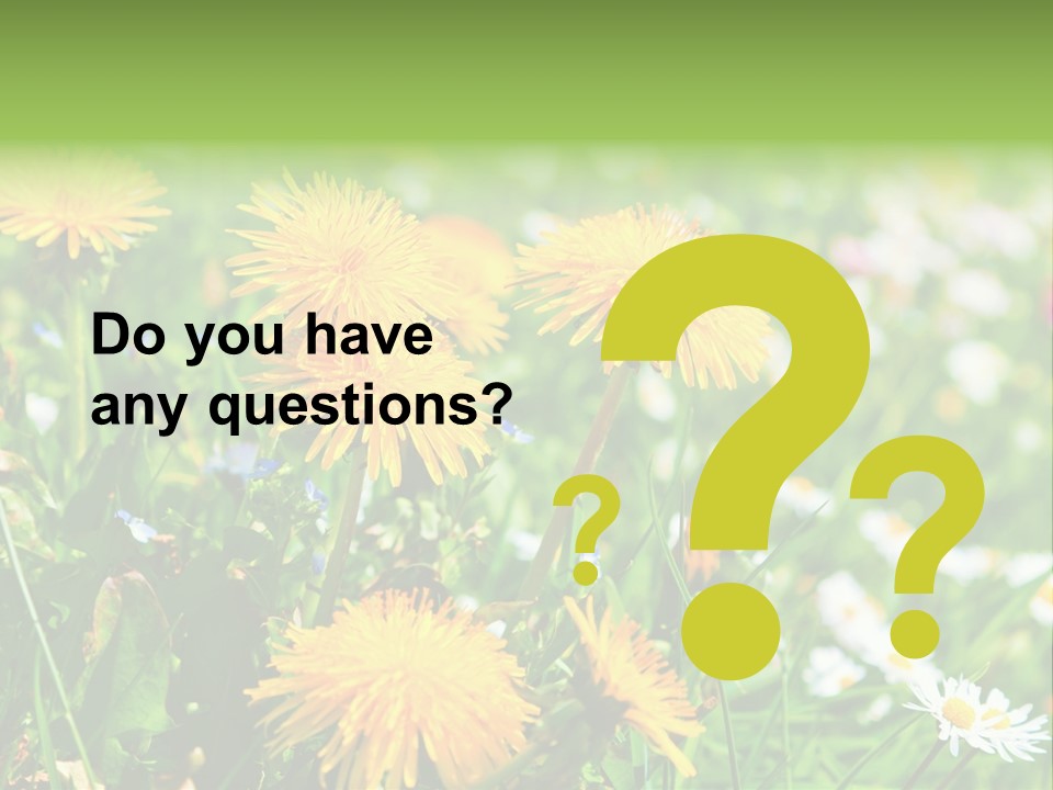 Yellow Spring Day PowerPoint Template