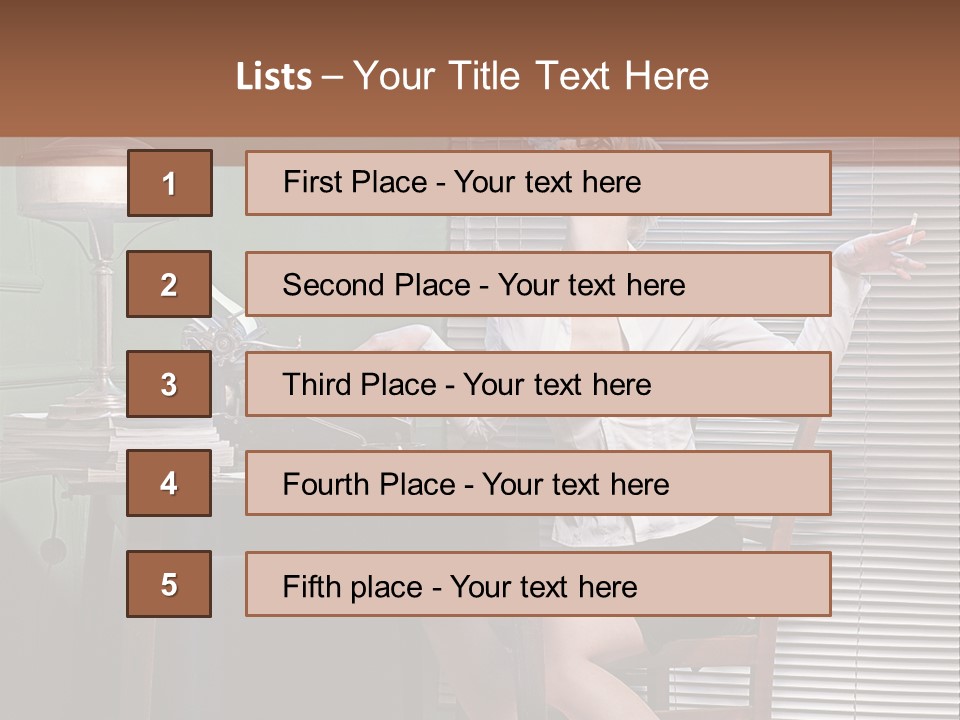 Young Beautiful Press PowerPoint Template