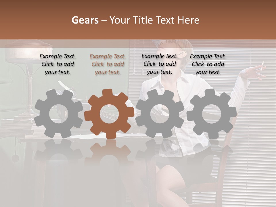 Young Beautiful Press PowerPoint Template