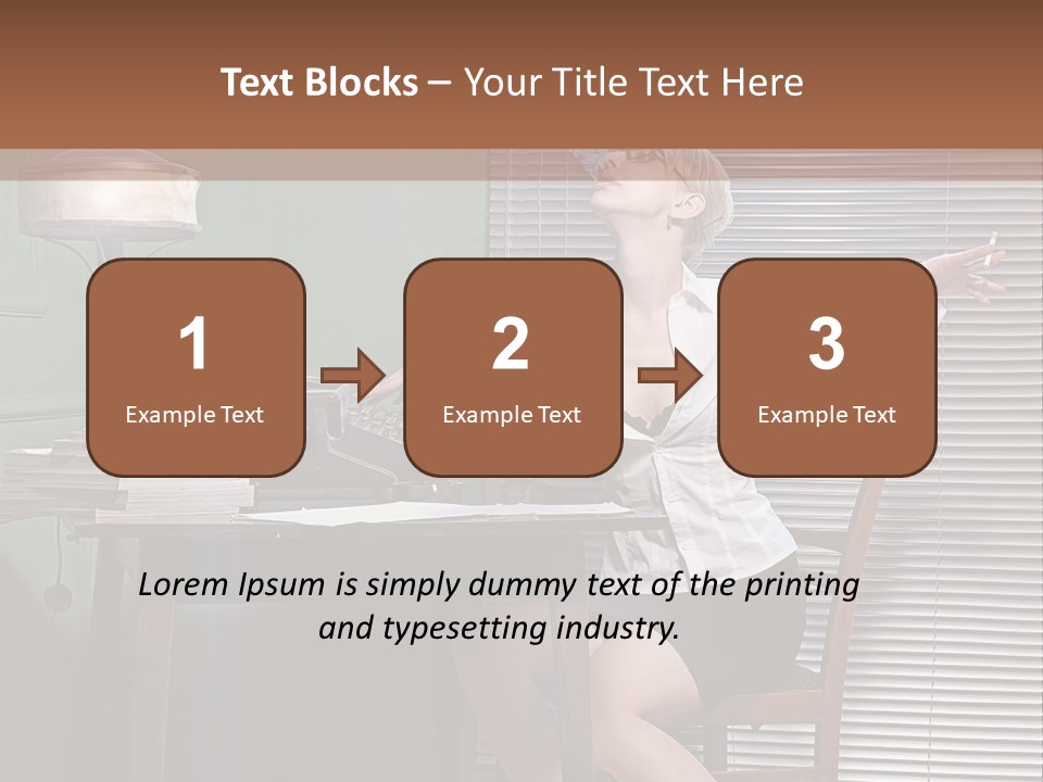 Young Beautiful Press PowerPoint Template