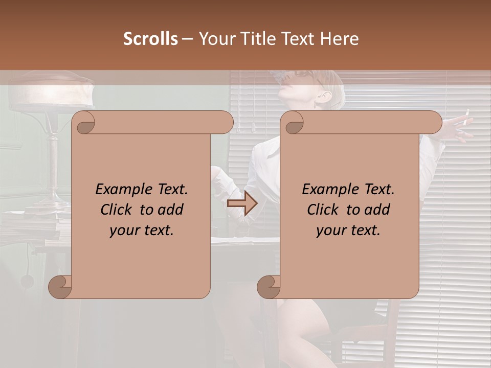 Young Beautiful Press PowerPoint Template
