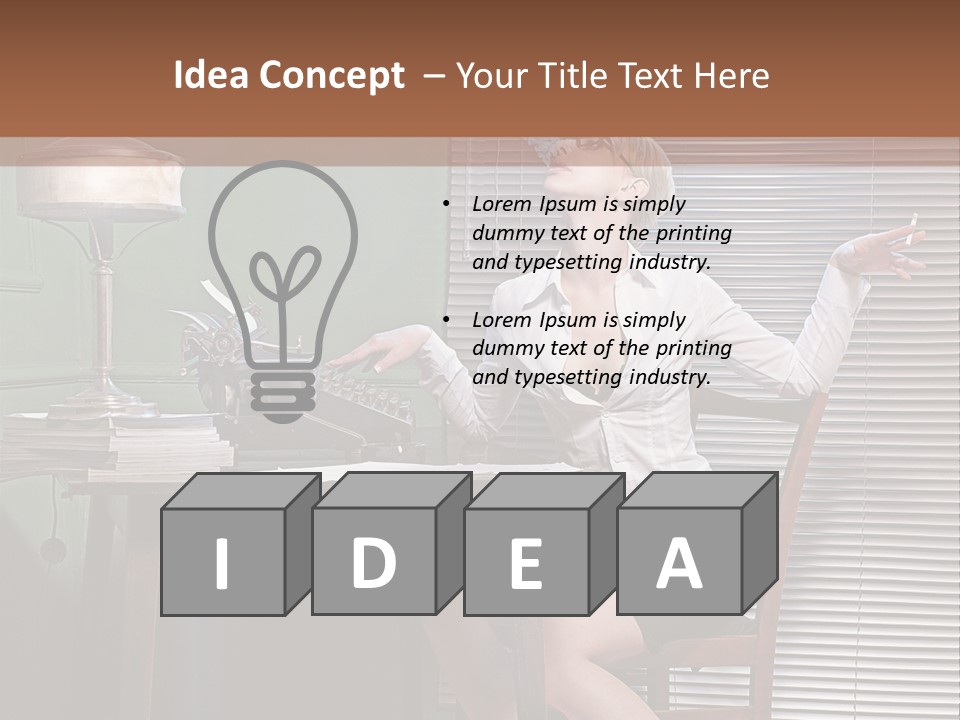 Young Beautiful Press PowerPoint Template