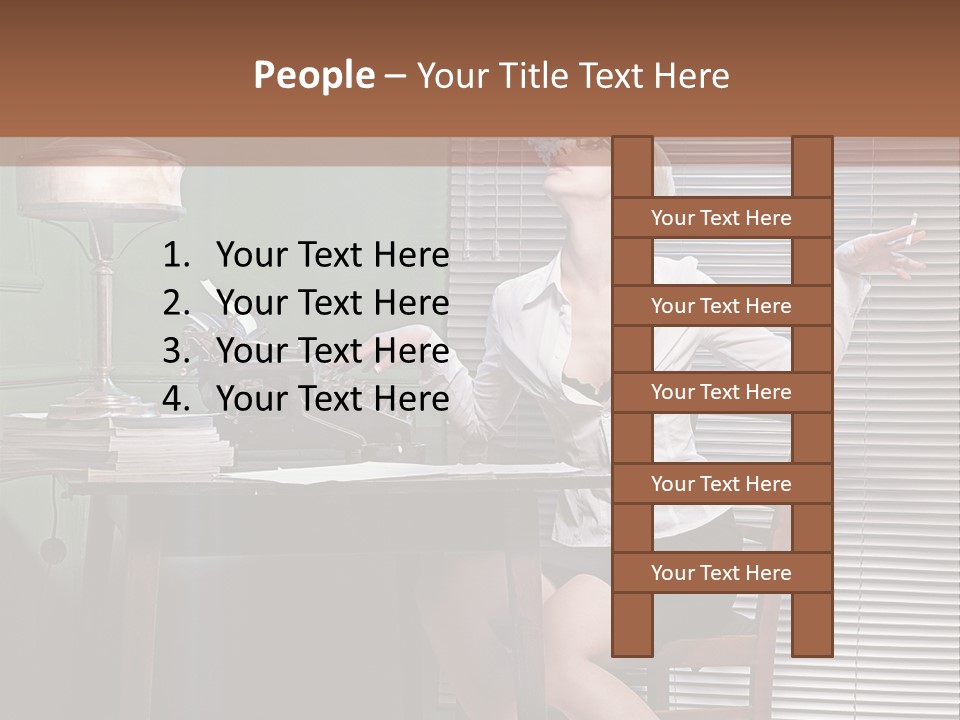 Young Beautiful Press PowerPoint Template