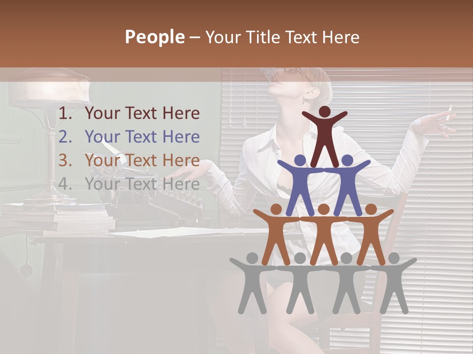 Young Beautiful Press PowerPoint Template