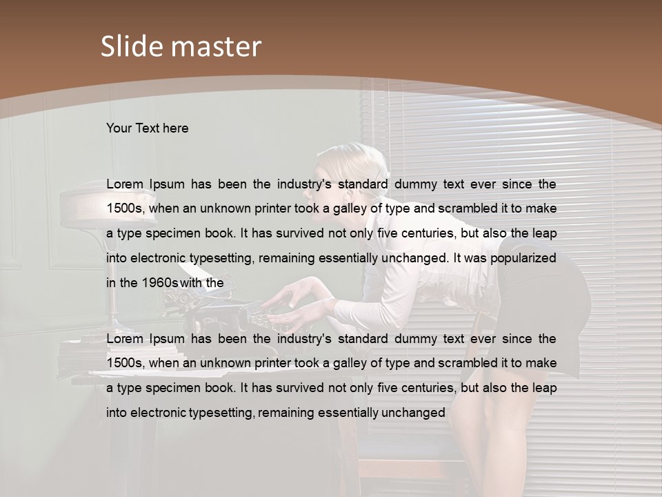 Typing Career  PowerPoint Template