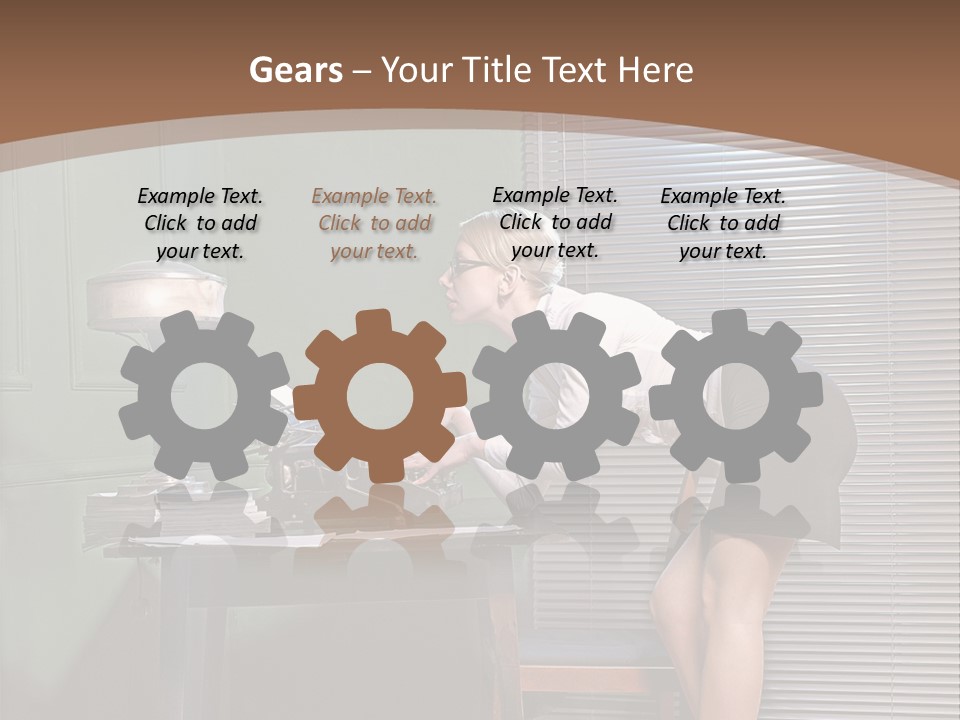 Typing Career  PowerPoint Template