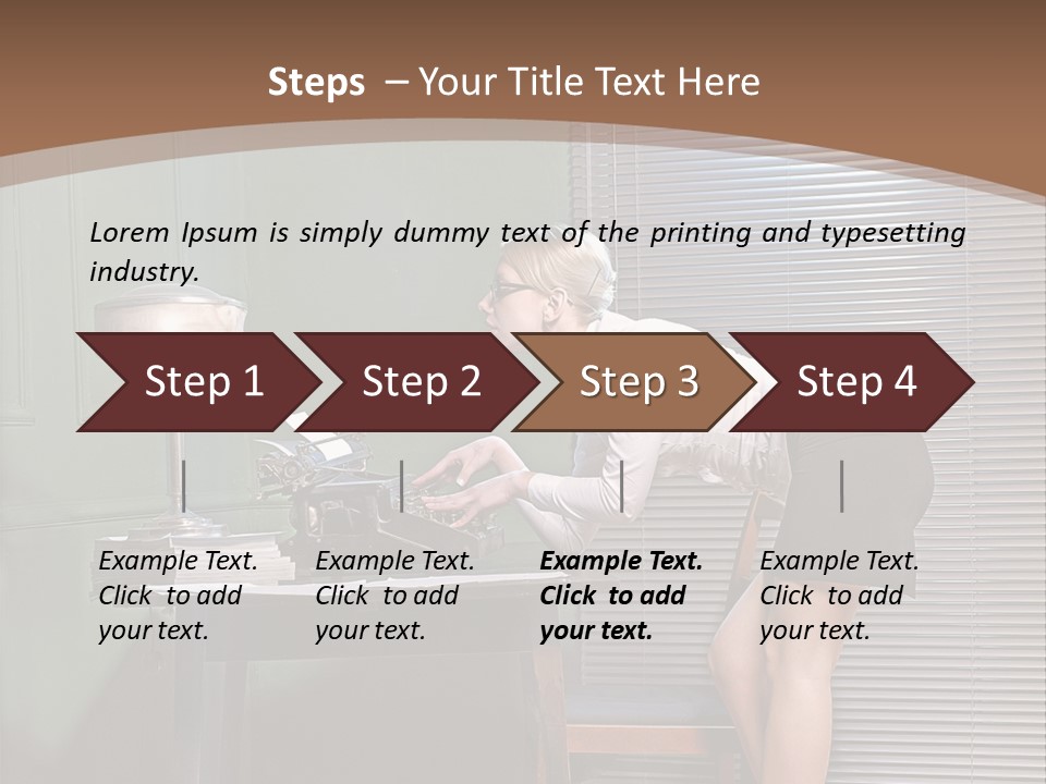 Typing Career  PowerPoint Template