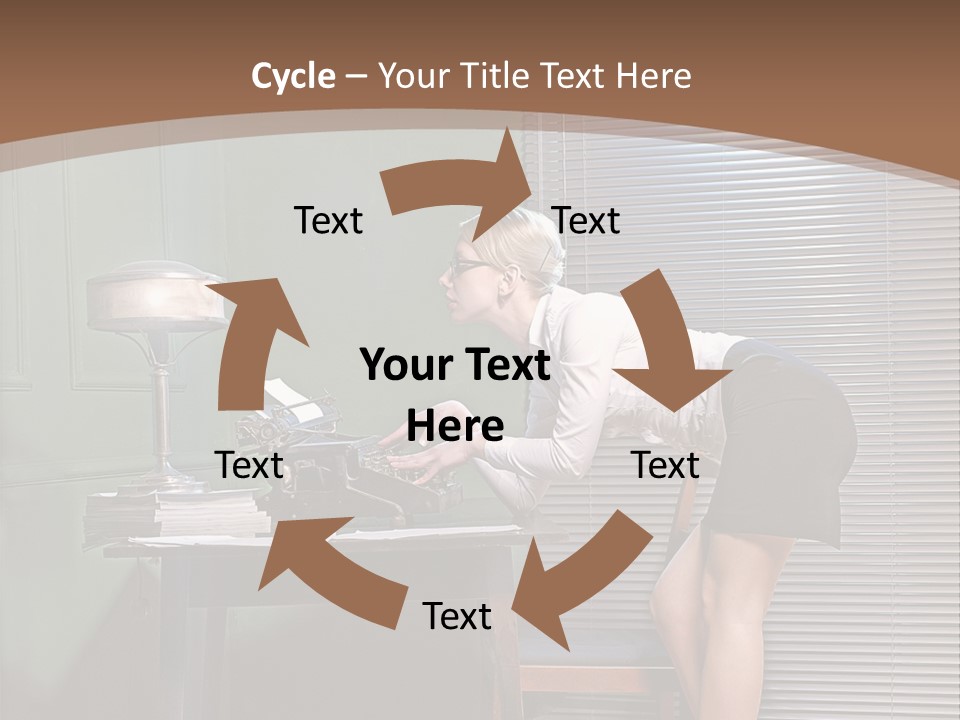 Typing Career  PowerPoint Template