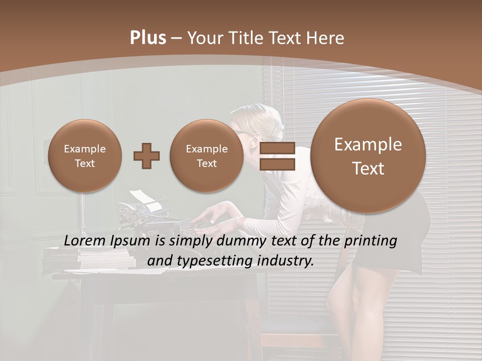 Typing Career  PowerPoint Template