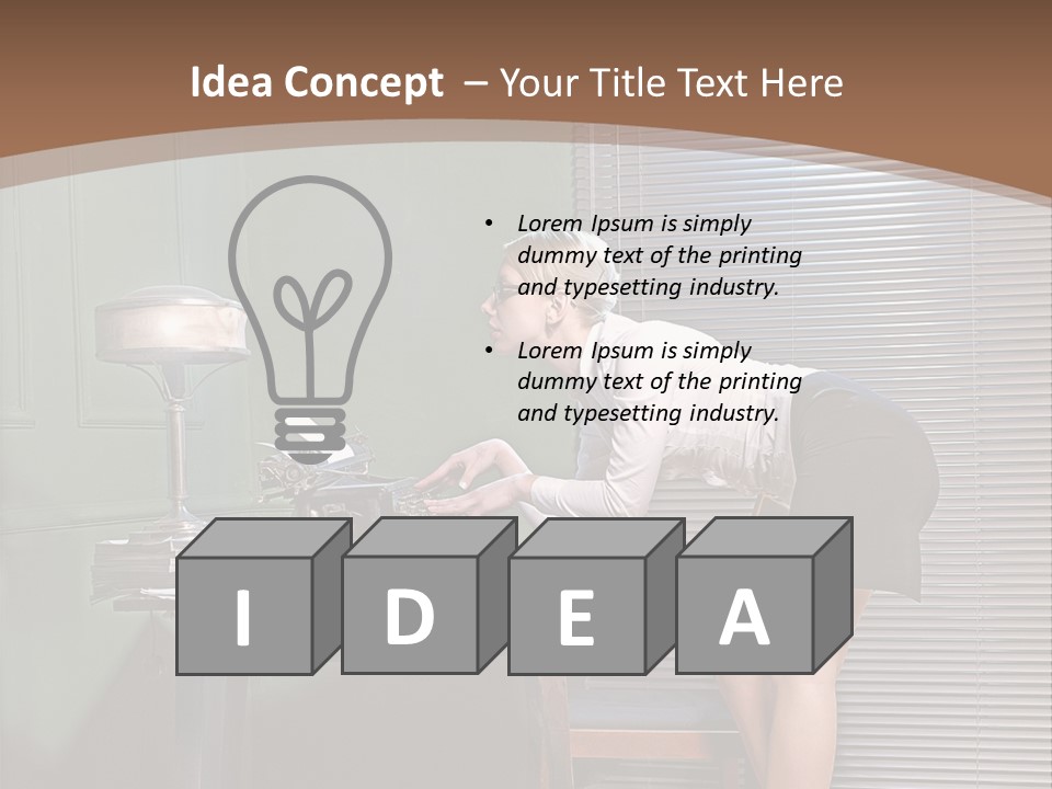 Typing Career  PowerPoint Template