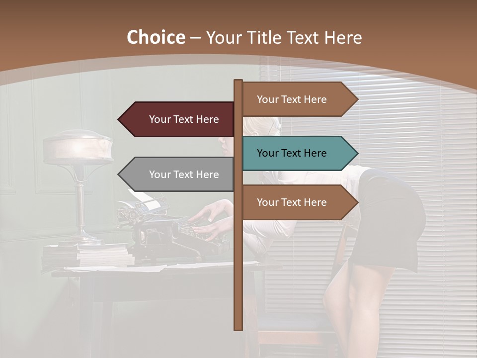 Typing Career  PowerPoint Template