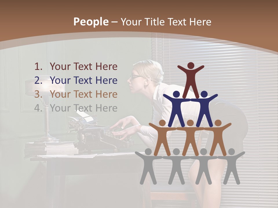 Typing Career  PowerPoint Template