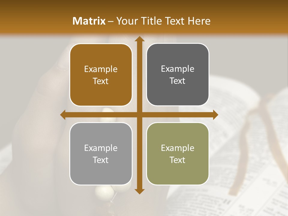 Brown Book God PowerPoint Template