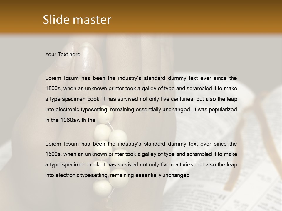 Brown Book God PowerPoint Template