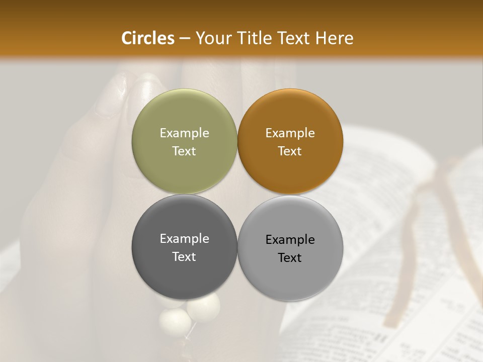 Brown Book God PowerPoint Template