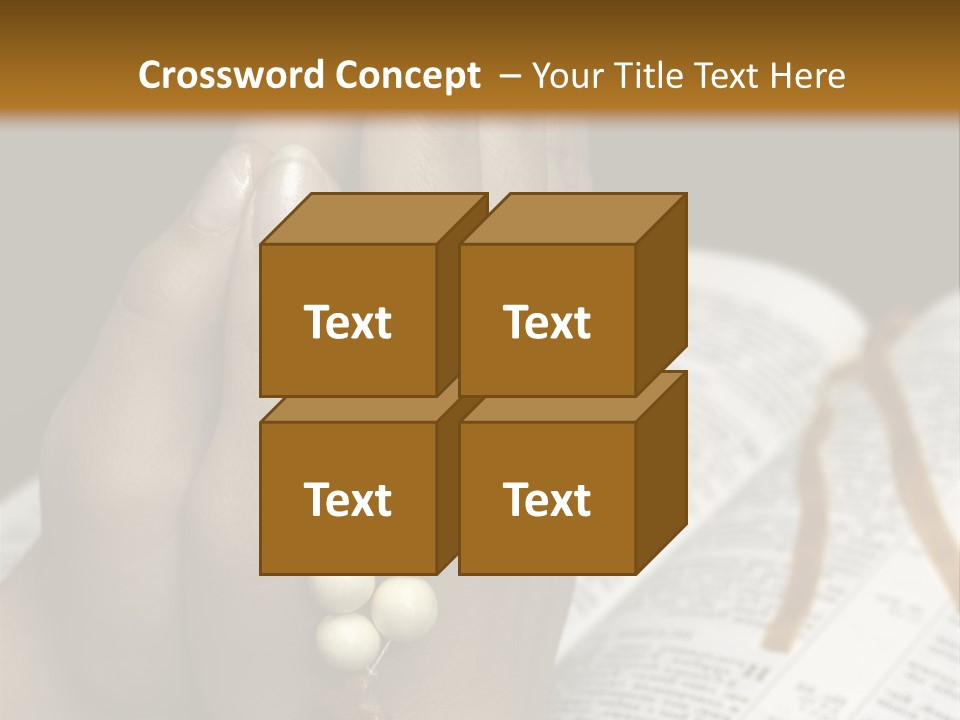 Brown Book God PowerPoint Template
