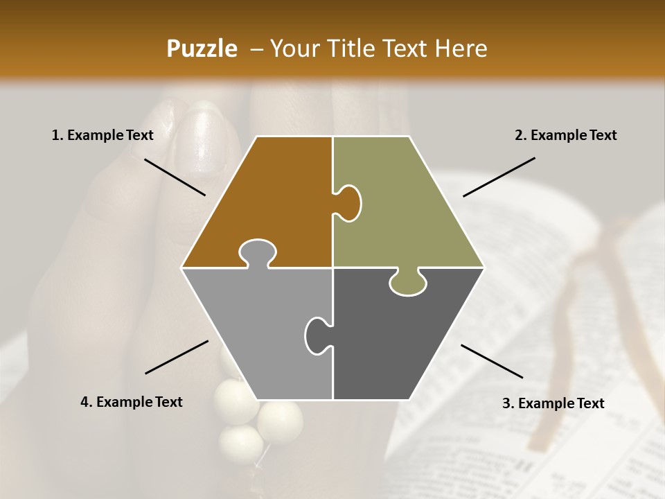 Brown Book God PowerPoint Template