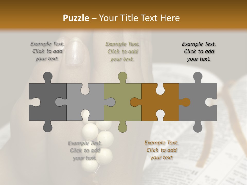 Brown Book God PowerPoint Template