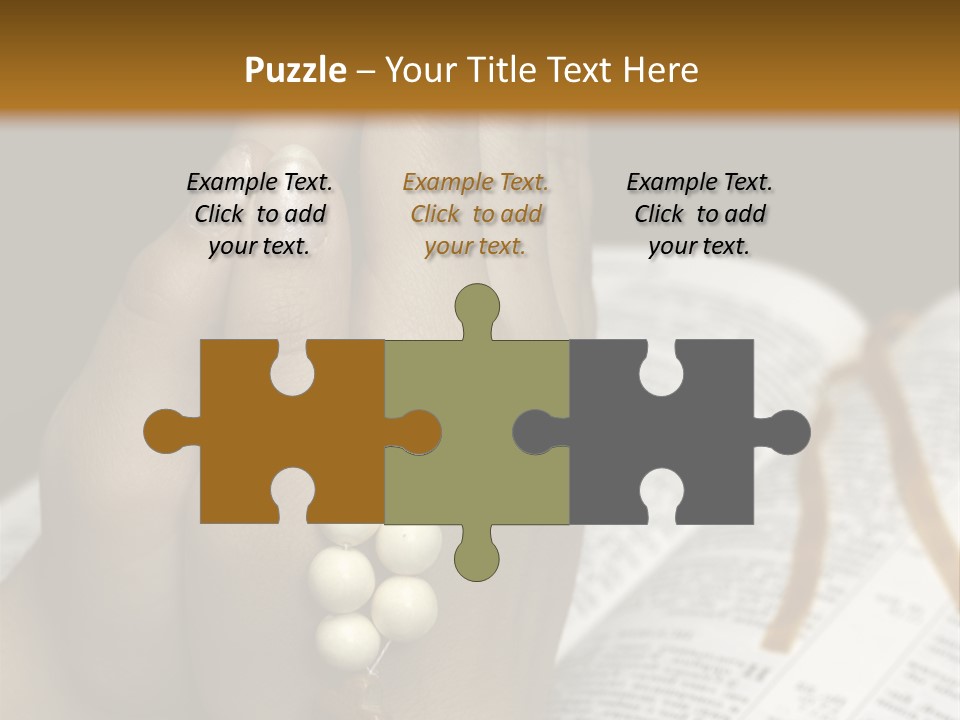 Brown Book God PowerPoint Template