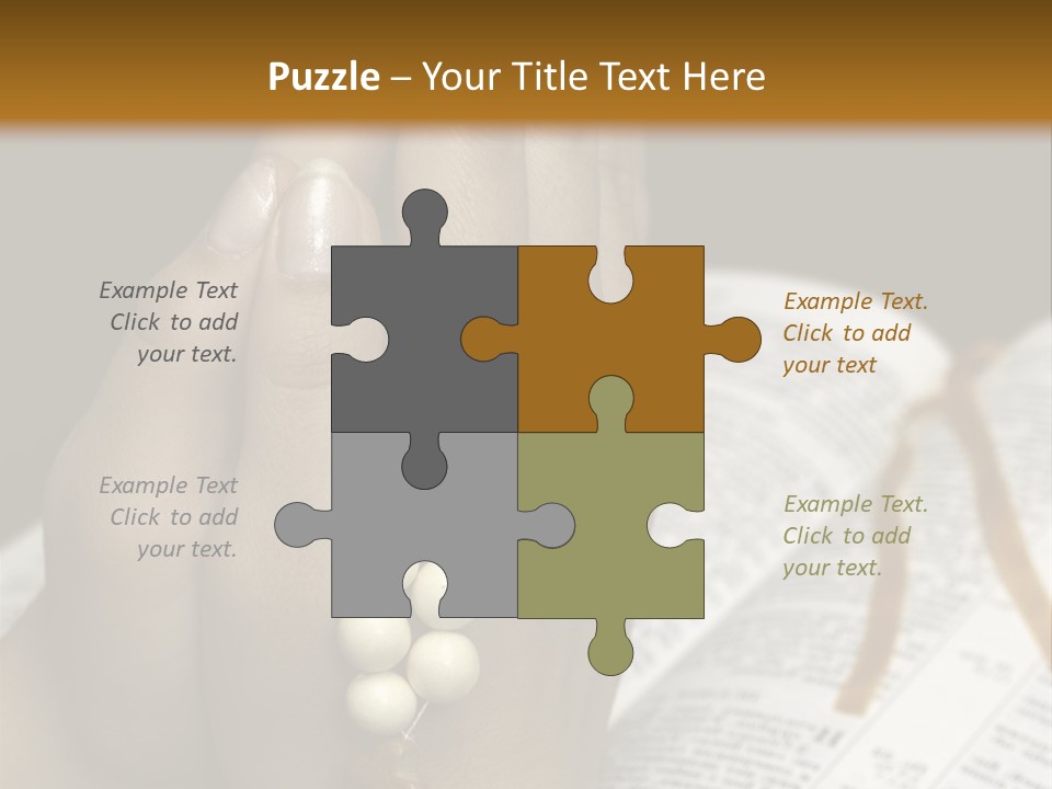 Brown Book God PowerPoint Template