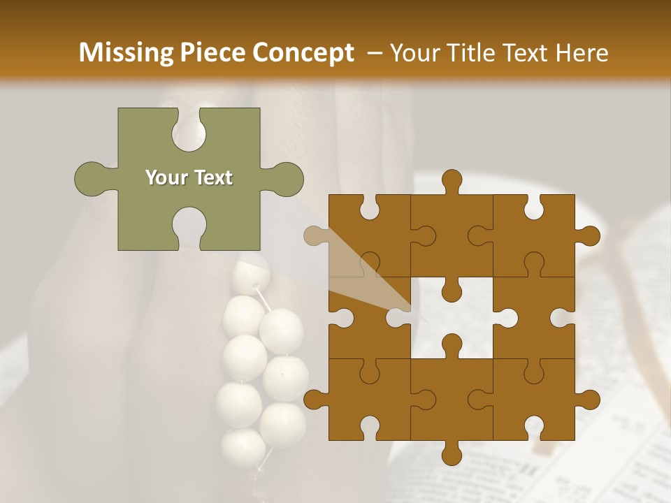 Brown Book God PowerPoint Template