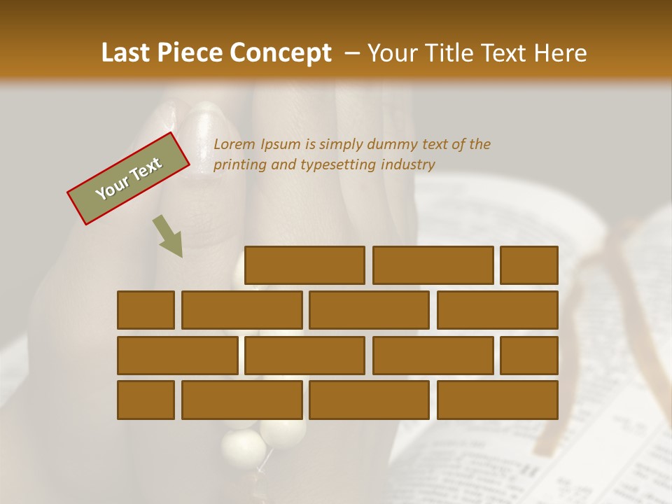 Brown Book God PowerPoint Template