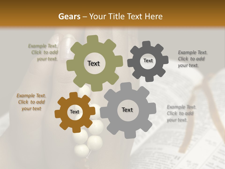 Brown Book God PowerPoint Template