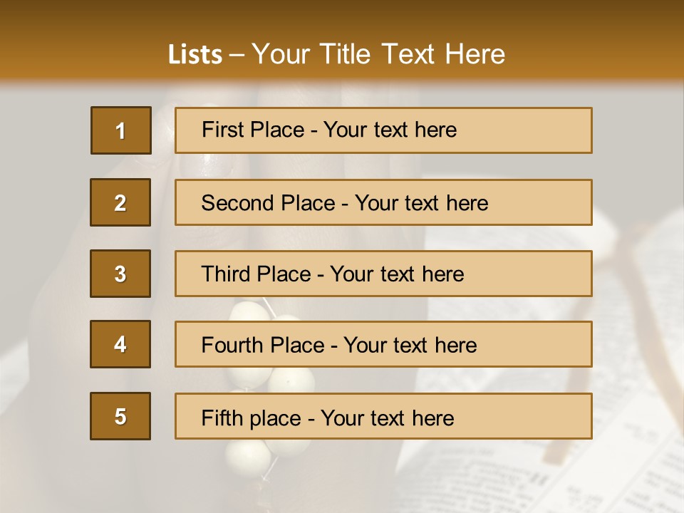 Brown Book God PowerPoint Template