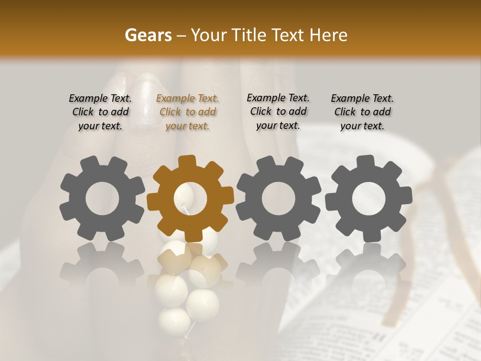 Brown Book God PowerPoint Template