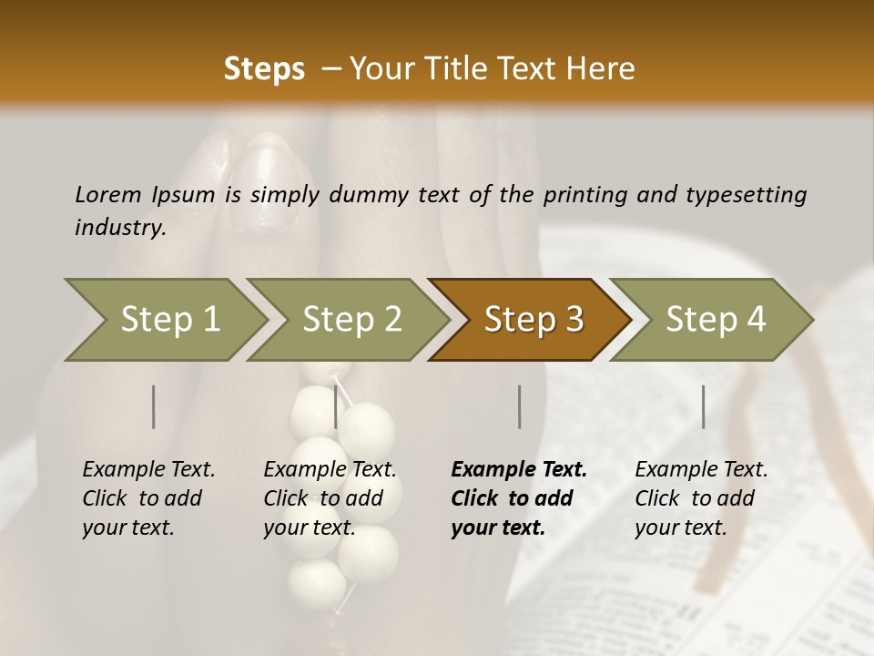 Brown Book God PowerPoint Template