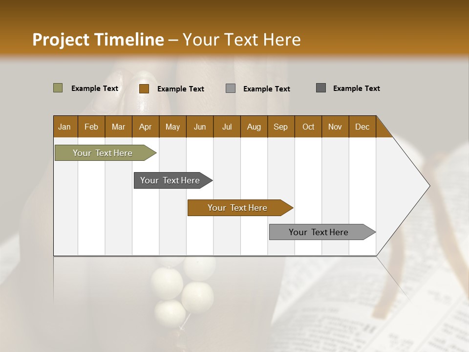 Brown Book God PowerPoint Template