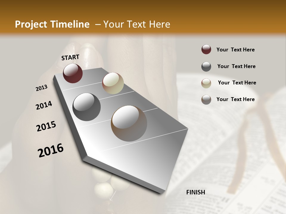 Brown Book God PowerPoint Template