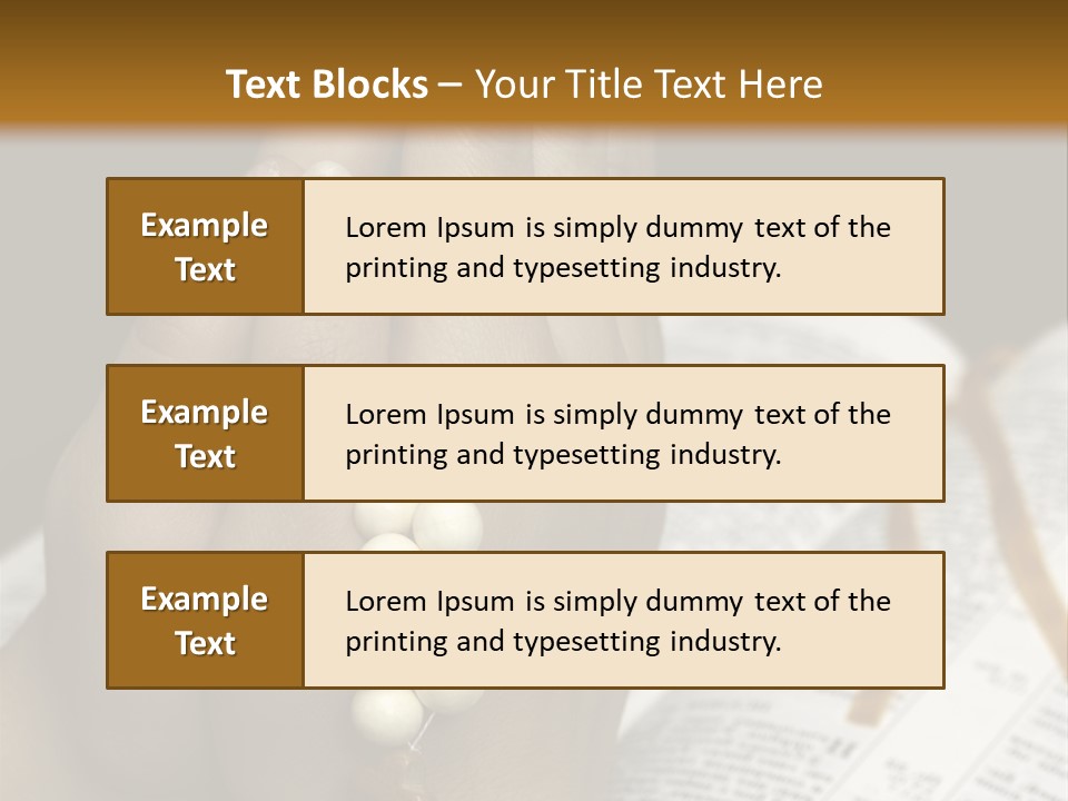 Brown Book God PowerPoint Template